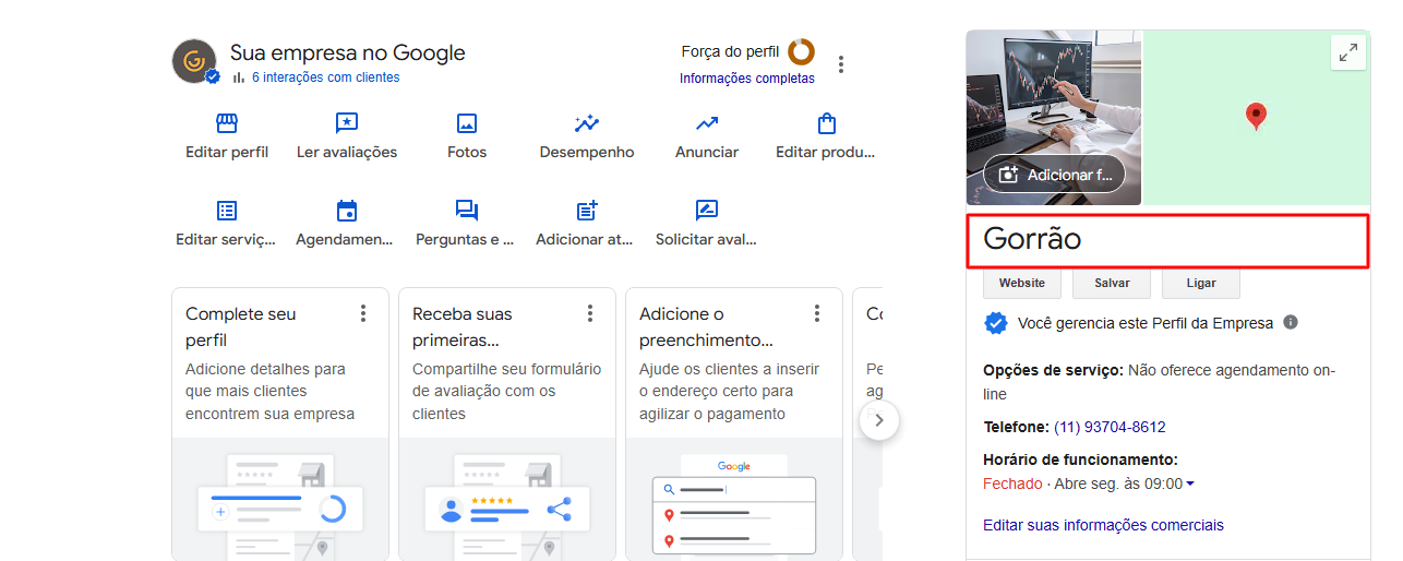 Como configurar Perfil de Empresa no Google