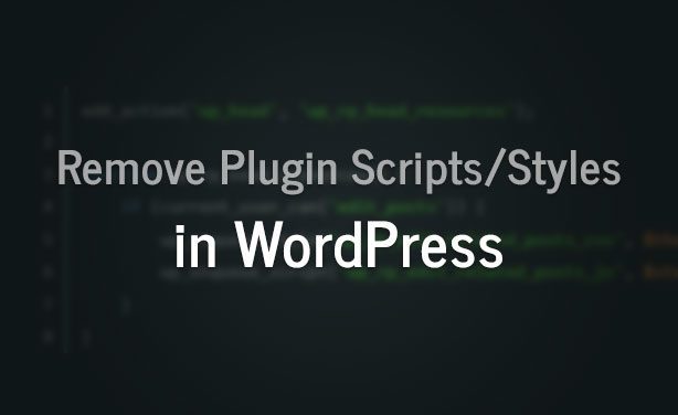 Como remover scripts de plugins desnecessários