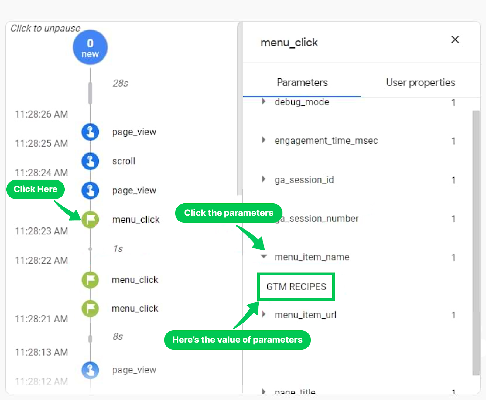 Entendendo o Fluxo de Dados no DebugView do Google Analytics 4
