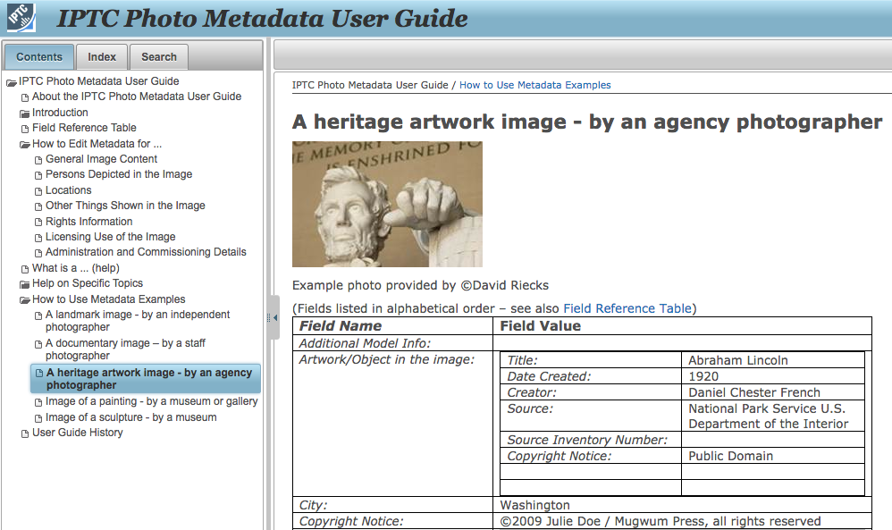 IPTC metadata para fotos
