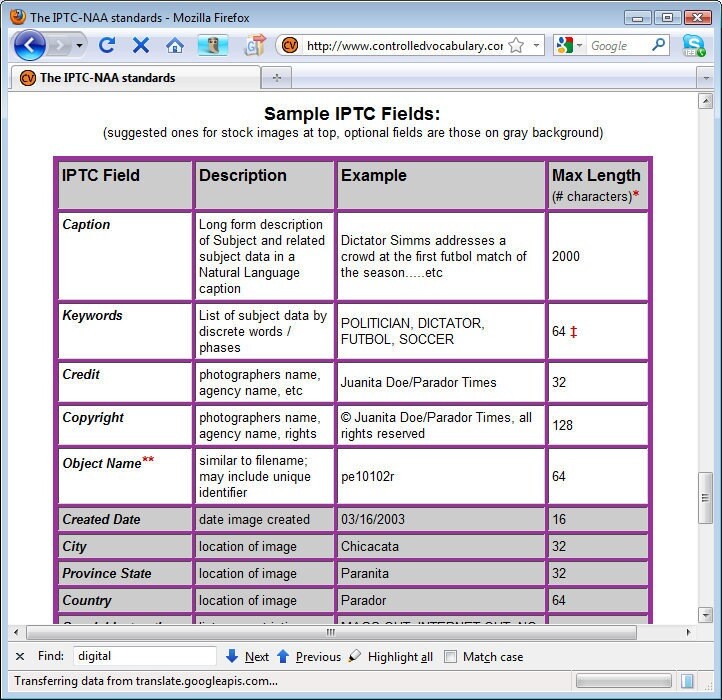 A Importância dos Metadados IPTC para o SEO de Imagens no Google