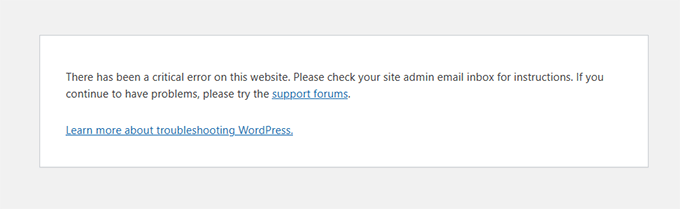 O que é o erro de memória esgotada WordPress