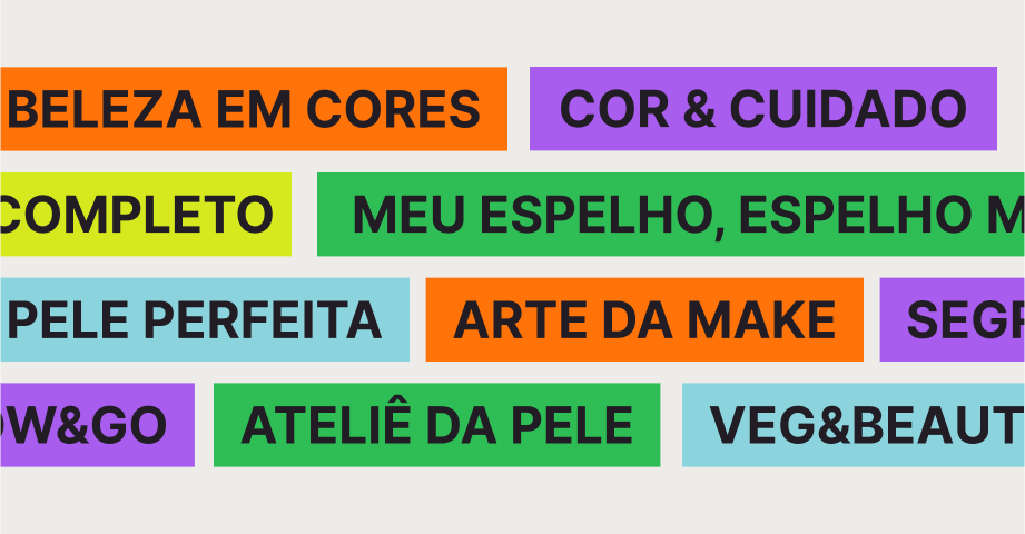 Otimização de nomes de cores e estilos de maquiagem