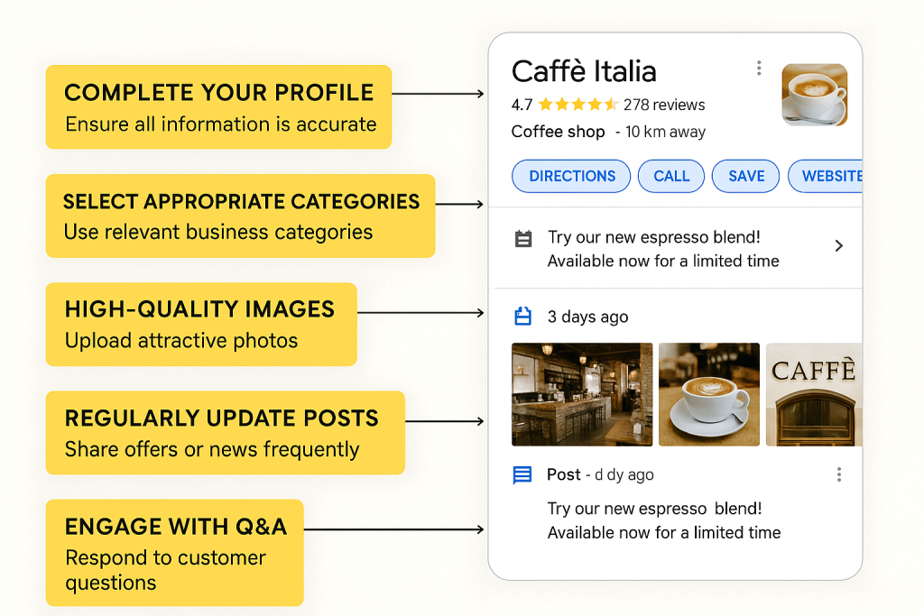 SEO local para lojas de produtos italianos